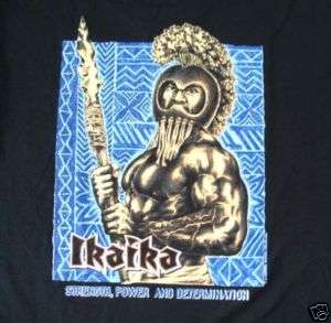 Hawaiian Strength Black Hawaiian Warrior Ikaika T Shirt Sz M   NWOT 