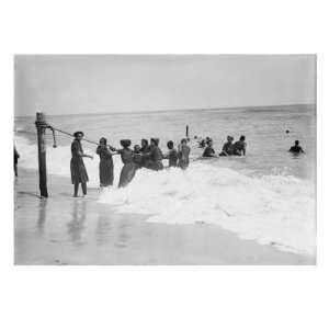  Park, African Americans Swimming at Asbury Park Beach, New Jersey 