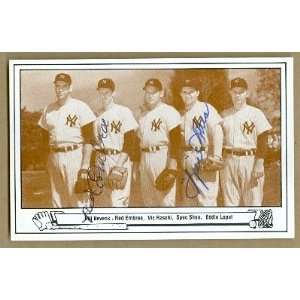  Red Embree & Spec Shea Autographed/Hand Signed postcard 