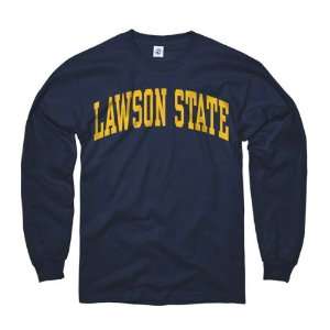 Lawson State Community College Cougars Navy Arch Long Sleeve T Shirt 