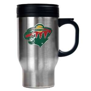   Minnesota Wild NHL Stainless Steel Travel Mug   Primary Logo Sports