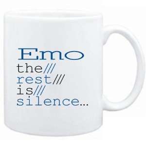  Mug White  Emo the rest is silence  Music Sports 