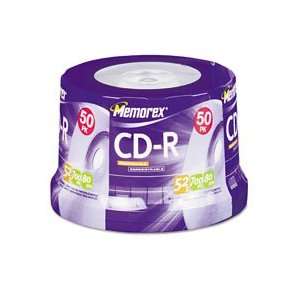  MEM04563 Memorex® DISC,CDR,50P SPIN,52X Electronics