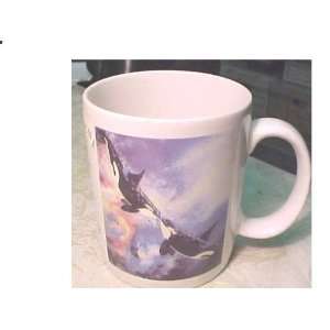 Leanin Tree Orca Whales Mug