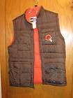 Ladies Cleveland Browns Puma Cargo Vest SzXL (18 20) EUC