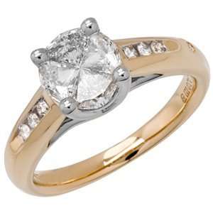   84 Carat 18kt Two Tone Gold Quattour for Amoro Diamond Ring Jewelry