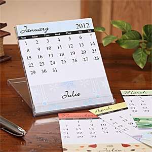    Personalized Desk Calendar   Changing Seasons