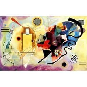  Wassily Kandinsky 45W by 28H  Gelb, Rot, Blau CANVAS 