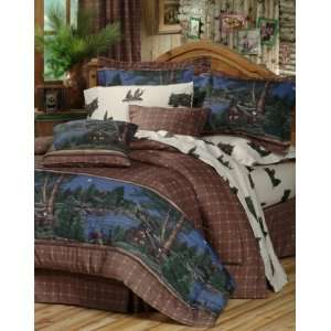  Cabin Retreat Lodge 4 Pc King Comforter Set