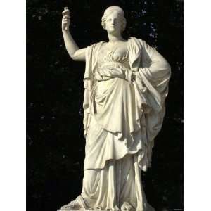  Statue of the Goddess Athena in a Garden of the Palace of 