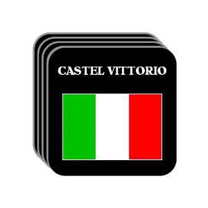  Italy   CASTEL VITTORIO Set of 4 Mini Mousepad Coasters 