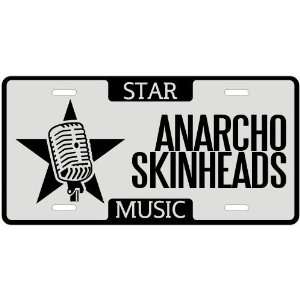  New  I Am A Anarcho Skinheads Star   License Plate 