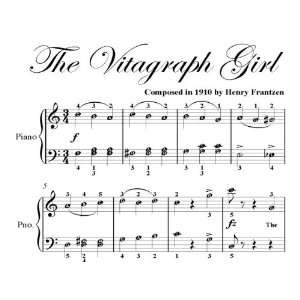  Vitagraph Girl Easy Piano Sheet Music Henry Frantzen 