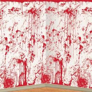  Lets Party By Beistle Company Bloody Wall Backdrop 