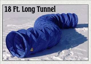 New Premium 18 foot feet Dog Agility Training Tunnel Tool Chute 
