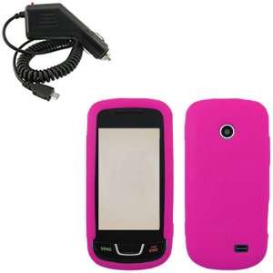  iFase Brand Samsung T528G Combo Solid Hot Pink Silicone 