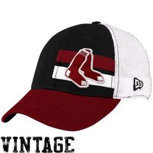 New Era Boston Red Sox White Double Stripe Vintage Flex 