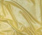 Silky SATIN Fabric BUTTER YELLOW 1/2 yard remnant