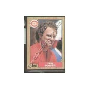  1987 Topps Regular #437 Ted Power, Cincinnati Reds 