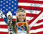 LINDSEY VONN SIGNED AUTOGRAPHED RP USA OLYMPICS CHAMP