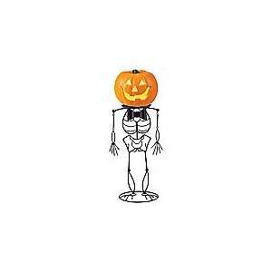 Halloween Decorations Pumpkin Skeleton Stand