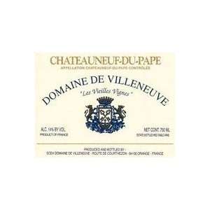 Domaine De Villeneuve Chateauneuf du pape Les Vieilles Vignes 2009 1 