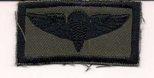 UNKNOWN MILITARY CLOTH PARACHUTIST AIRBORNE JUMP WINGS PATCH  