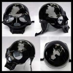 Motorcycle Helmet *Skeleton Skull Custom 3D Airbrush*  
