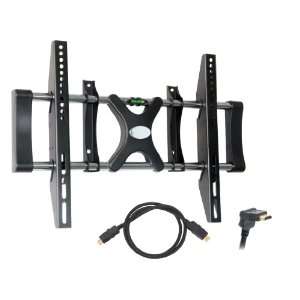  Pyle Hot Flat TV Wall Mount & Cable Package for Home 