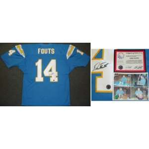  Dan Fouts Signed Chargers t/b Jersey