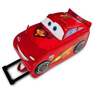 DISNEY CARS LIGHTNING MCQUEEN ROLLING LUGGAGE SUITCASE  