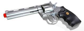 938 UHC 6 Inch Revolver Airsoft Gun Pistol Spring Silver BBs Free 