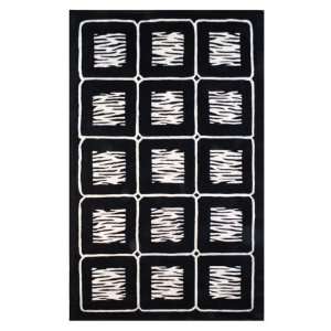  Animal Magnetism Rug in Off White and Black