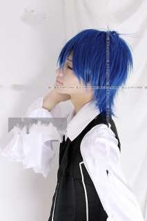urchase information vocaloid kaito cosplay blue mixed black party 