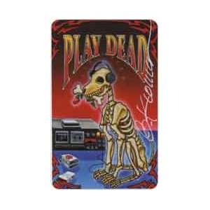    25u Grateful Dead Play Dead Dog Art by Gary Kroman SIGNED Silver