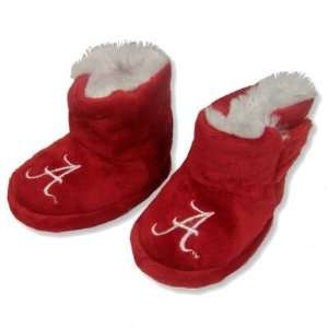  ALABAMA CRIMSON TIDE ANKLE HIGH PLUSH BABY BOOTIE SLIPPERS 