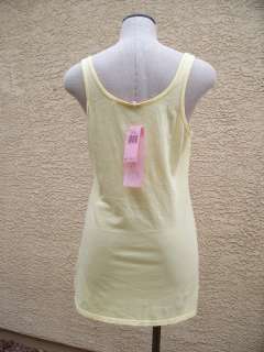 NWT $68 JUICY COUTURE YELLOW LADY JUICY POLAROID LOGO JERSEY TANK TOP 