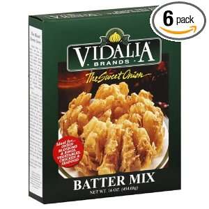 Vidalia Brand Sweet Onion Batter Mix, 16 Ounce (Pack of 6)  