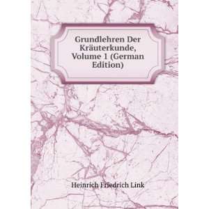  uterkunde, Volume 1 (German Edition) Heinrich Friedrich Link Books