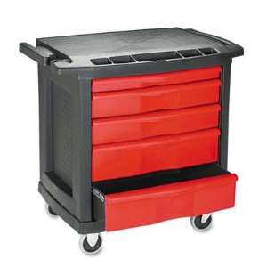  Rubbermaid Commercial Five Drawer Mobile Workcenter 