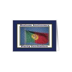  Business Anniversary Party, Portugal Flag Card Health 