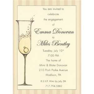  Chic Champagne Engagement, Custom Personalized Engagement 