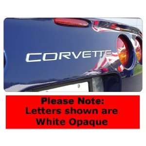    C5 EDI Rear Bumper Letters with VHB   Black Opaque Automotive