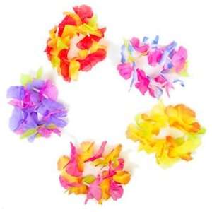  Ruffle Petal Flower Lei Bracelet Toys & Games