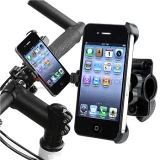 Black Bicycle Bike Handlenar Phone Mount Holder Cradle for iPhone 4 4G 