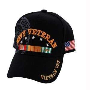  Cap, Black, Embroidered, Navy Vietnam Veteran