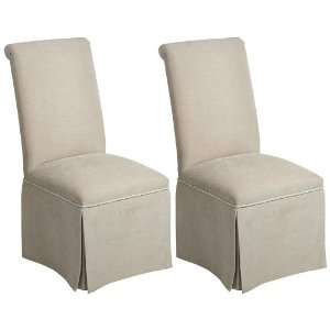   Pattison Skirted Upholstery Parsons Armless Chairs
