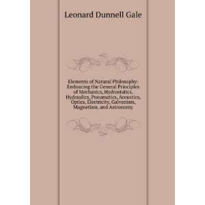   , Galvanism, Magnetism, and Astronomy Leonard Dunnell Gale Books