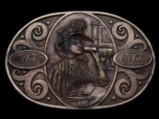 VINTAGE 1978 COCA COLA DELICIOUS AND REFRESHING VICTORIAN LADY BELT 