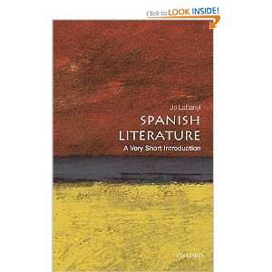  Spanish Literature A Very Short Introduction Jo Labanyi 